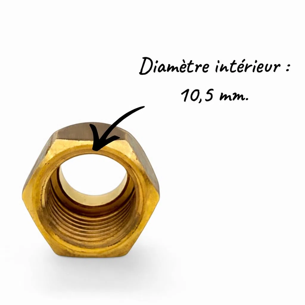 Lance Malléable pour Chalumeau Soudeur - Corps Cuivre/Embout Laiton - Pièce de Rechange Oxyacétylénique (100L)