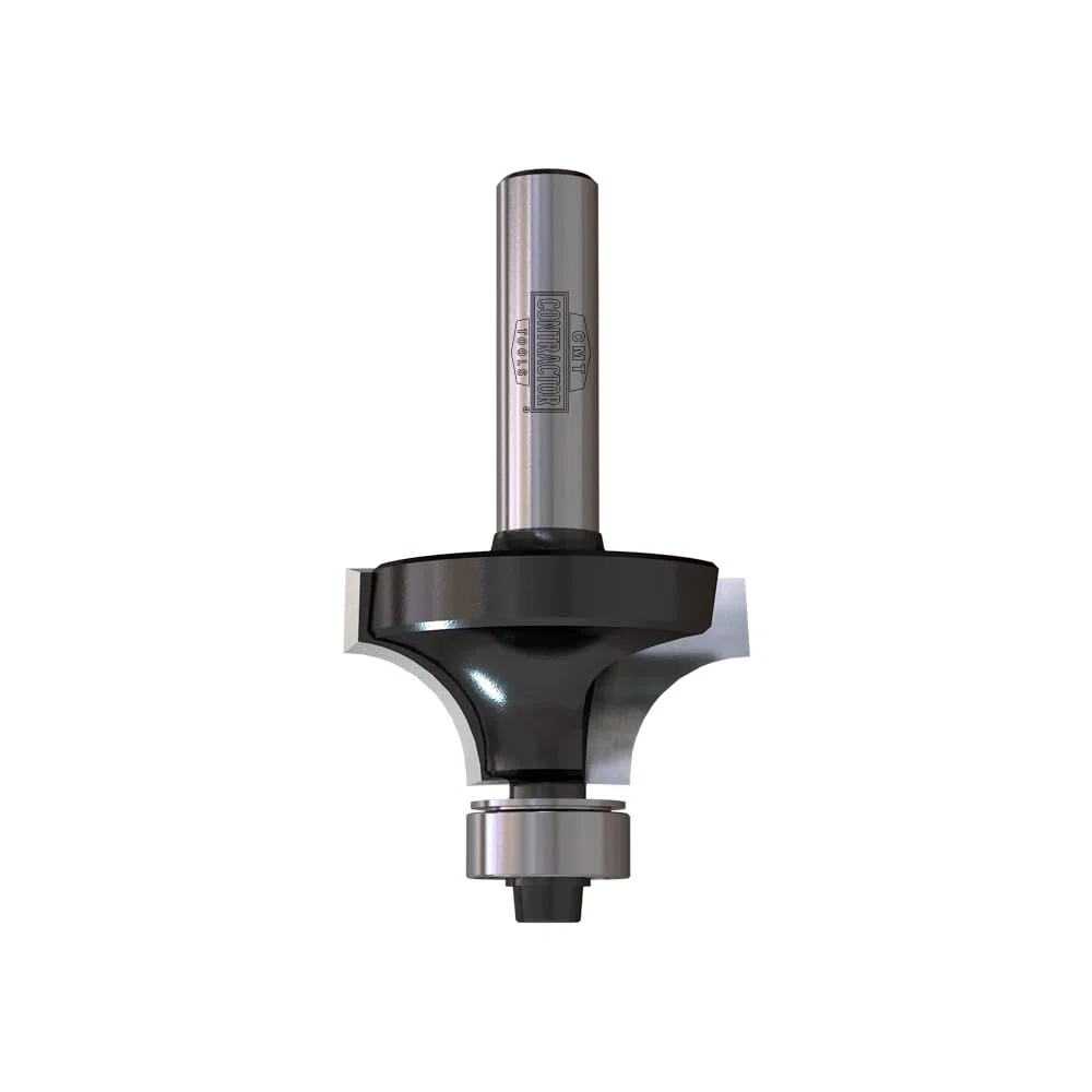 CMT Orange Tools K938-317 Fraise pour quart de rond HW Z2 S=8mm D=31.8mm | Carbure, Z2 S=8mm D=31.8mm I=16.5mm L=58mm R=9.5mm, rotation droite, outil avec roulement