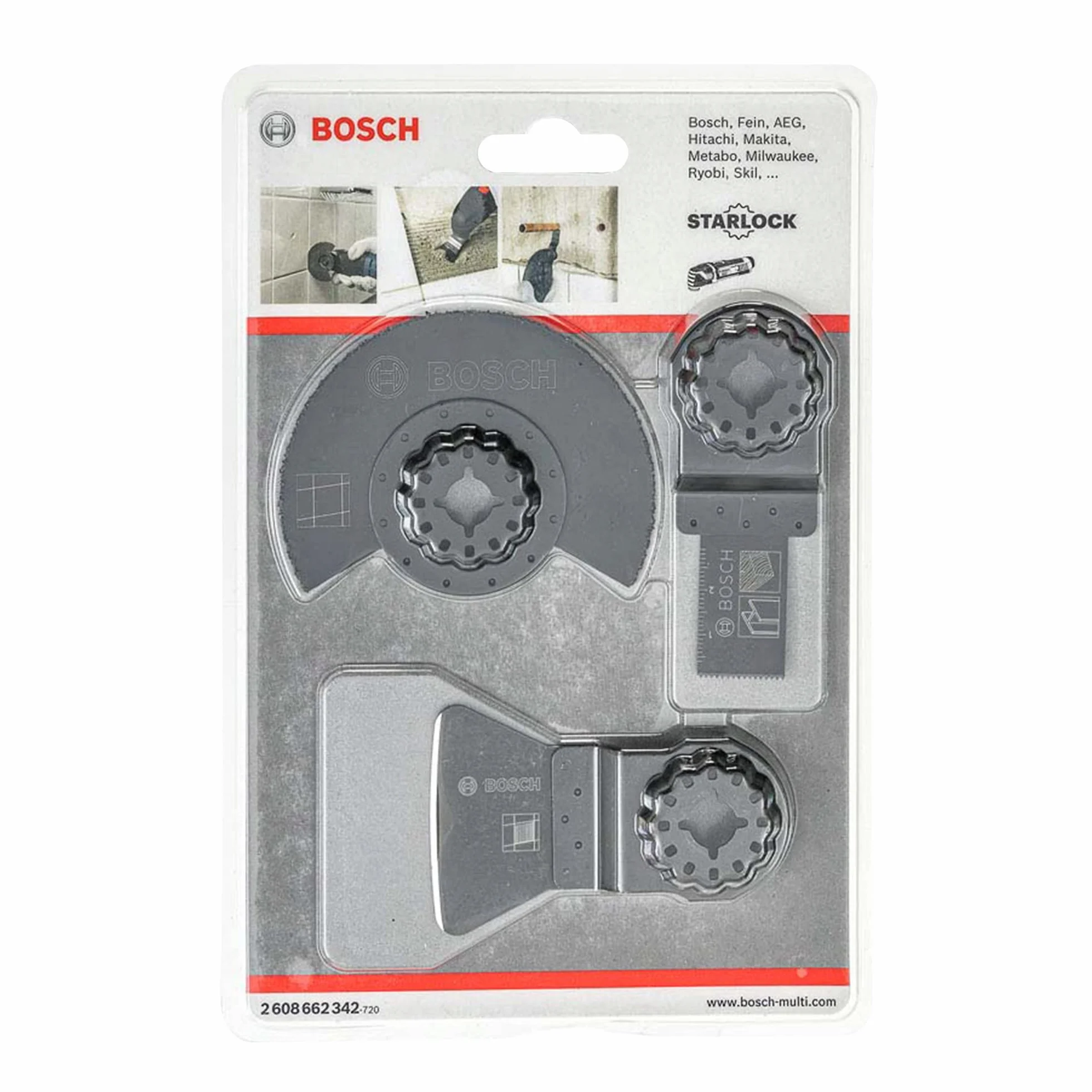 Bosch Accessories 2608662342 Coffret de 3 pièces pour carreleur AIZ 20 ab (1x)/ ATZ 52 SC (1x)/ acz 85 lmt (1x)